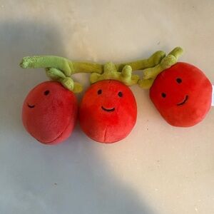 Jellycat Red Tomato. Smiling tomatoes